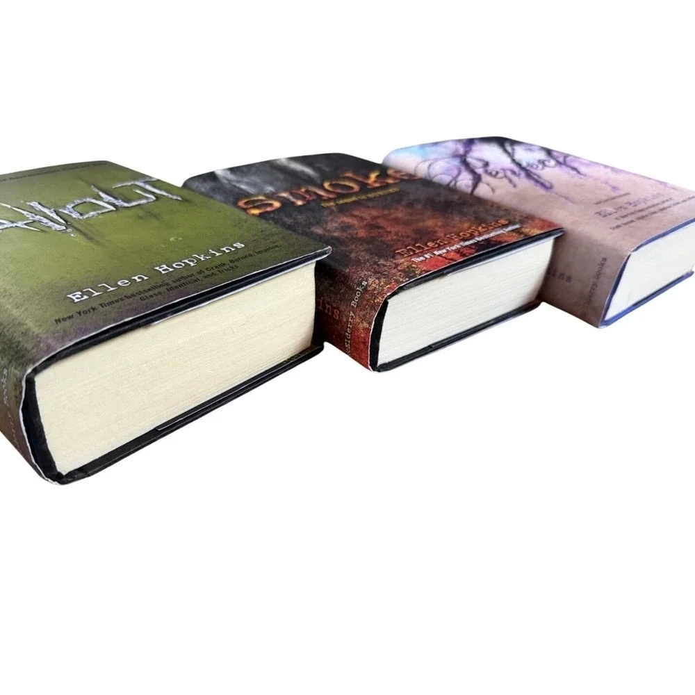 Ellen Hopkins Hardcover Book Lot of 6 Crank Burned Glass Fallout Perfect Smoke